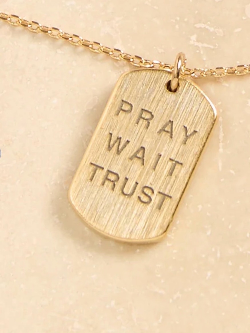 Altar’d State Pray Wait Trust Necklace